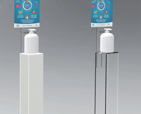 _featured Colonnine in plexiglass porta dispenser gel igienizzante web